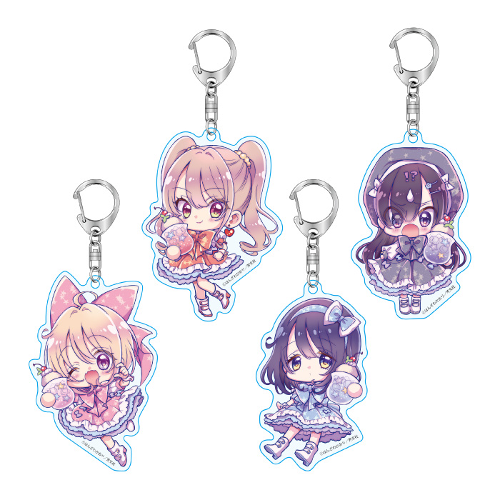 アイドルビーバック！　アクリルキーホルダー　4種セット