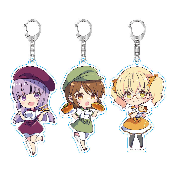 三者三葉 アクリルキーホルダー 3種セット