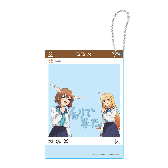 しかのこのこのここしたんたん アクリルカード チャリできた