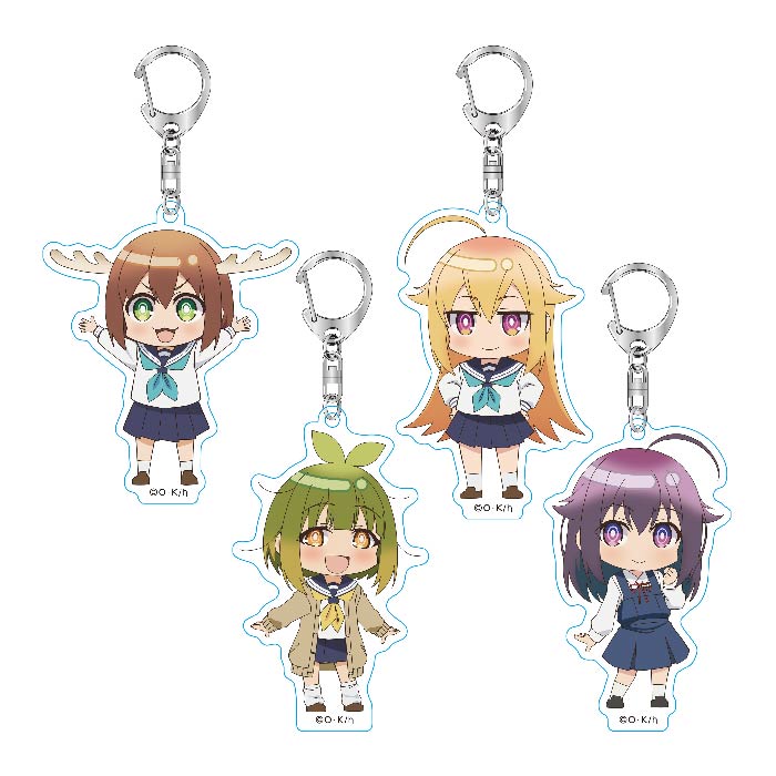 しかのこのこのここしたんたん アクリルキーホルダーAセット のこたん・こしたん・こしあん・ばしゃめ
