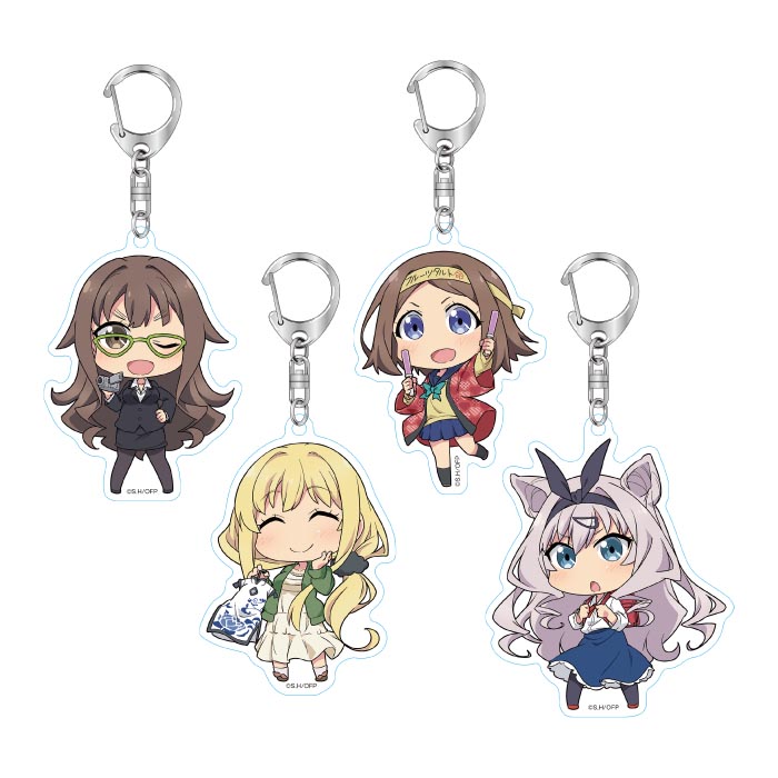 おちこぼれフルーツタルト アクリルキーホルダーC 関係者 4種セット