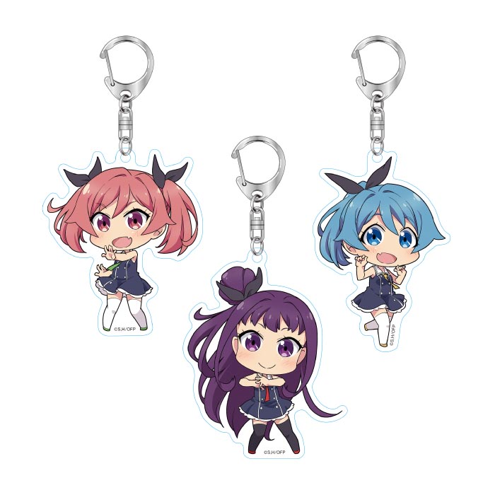 おちこぼれフルーツタルト アクリルキーホルダーB クリームあんみつ 3種セット