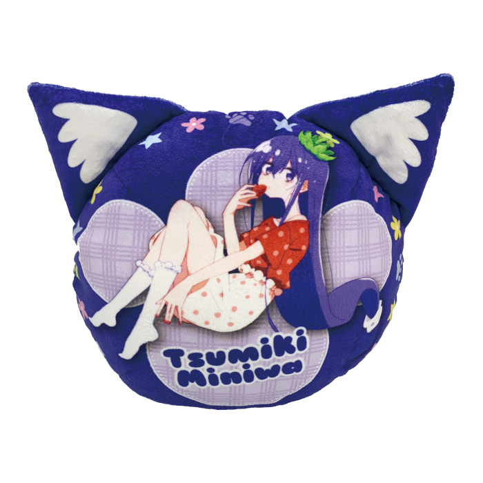 あっちこっち　猫耳つみきさんクッション　御庭つみき